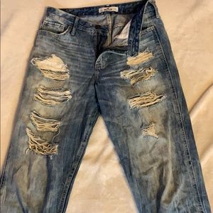 Distressed Boyfriend Jeans